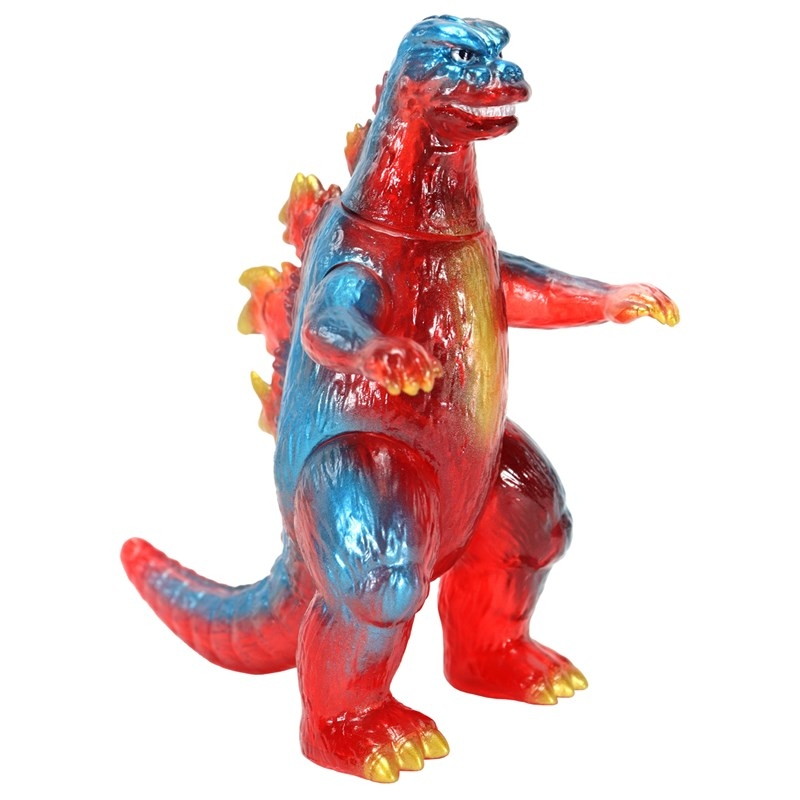 ゴジラ対メカゴジラ「CCP ミドルサイズシリーズ 第14弾 ゴジラ(1974)レトロレッドクリア Ver.」のフィギュア画像