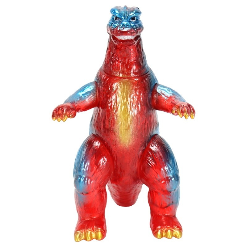 ゴジラ対メカゴジラ「CCP ミドルサイズシリーズ 第14弾 ゴジラ(1974)レトロレッドクリア Ver.」のフィギュア画像