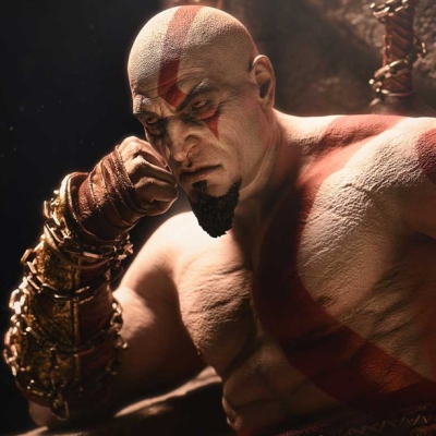 ゴッド・オブ・ウォー ラグナロク「ヤング クレイトス」のフィギュア