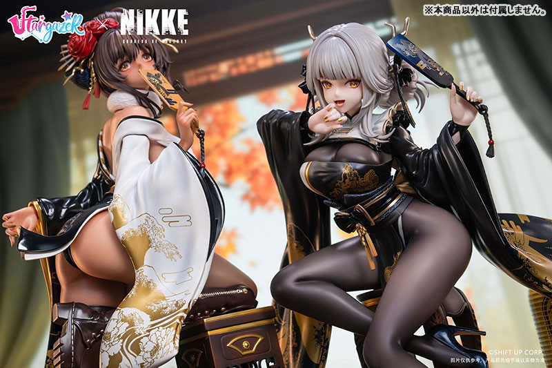 勝利の女神:NIKKE「ブラン ホワイトラビット」&「ノワール ブラックラビット」のフィギュア画像