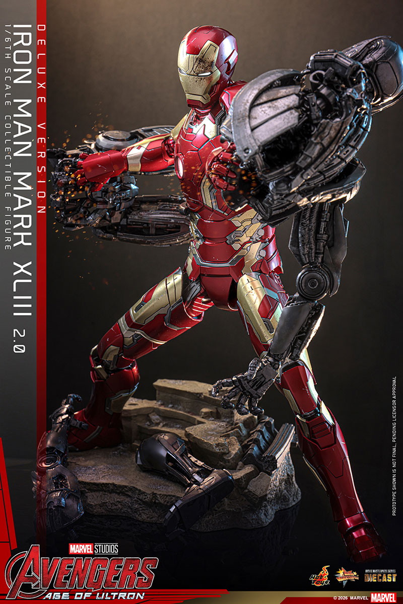 アベンジャーズ／エイジ・オブ・ウルトロン「アイアンマン・マーク43（2.0版）」のフィギュア画像