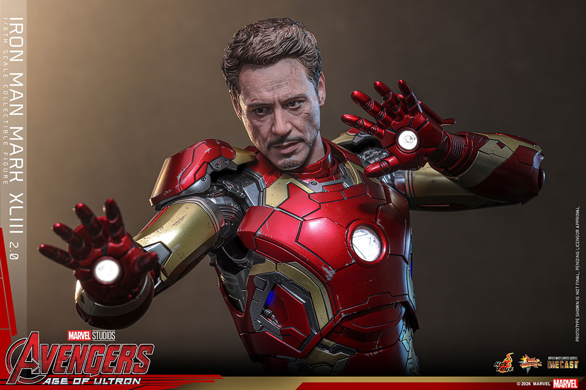 アベンジャーズ／エイジ・オブ・ウルトロン「アイアンマン・マーク43（2.0版）」のフィギュア画像