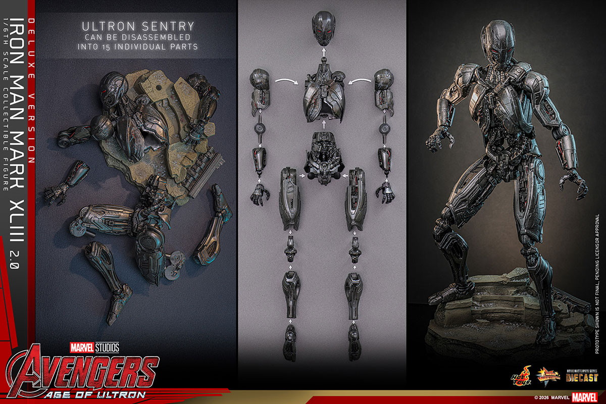 アベンジャーズ／エイジ・オブ・ウルトロン「アイアンマン・マーク43（2.0版）」のフィギュア画像