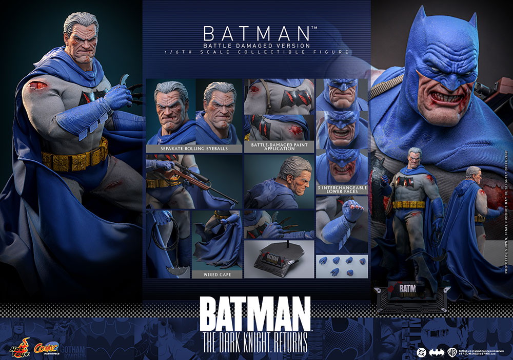 バットマン：ダークナイト・リターンズ「バットマン（バトルダメージ版）」のフィギュア画像