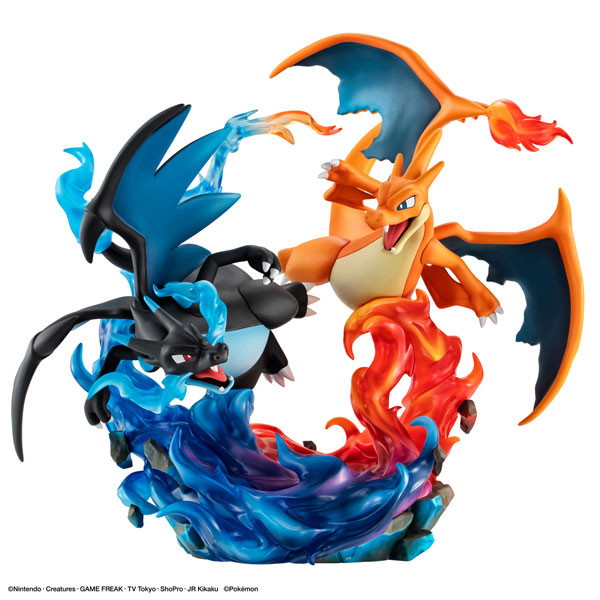 ポケットモンスター「メガリザードンX＆メガリザードンY」のフィギュア画像