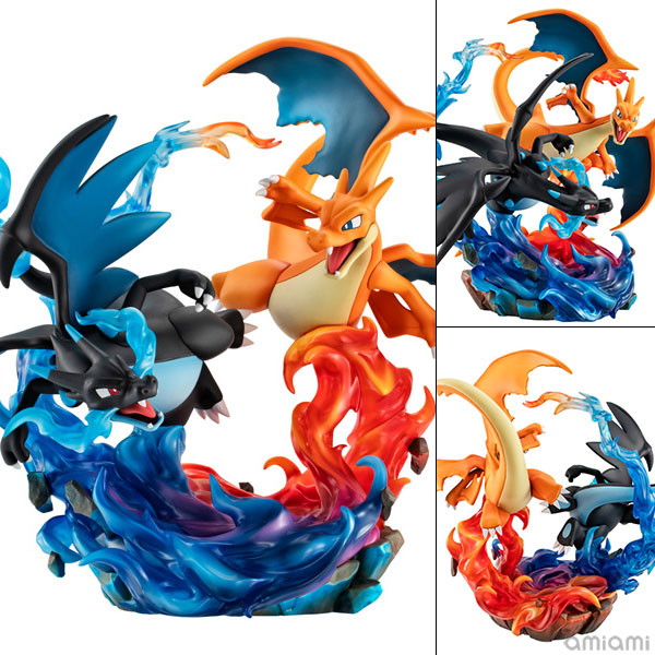 ポケットモンスター「メガリザードンX＆メガリザードンY」のフィギュア画像