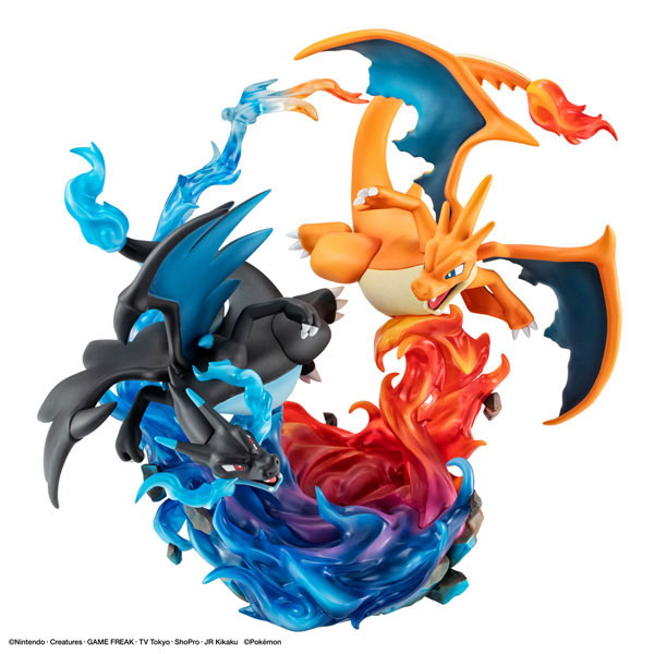 ポケットモンスター「メガリザードンX＆メガリザードンY」のフィギュア画像