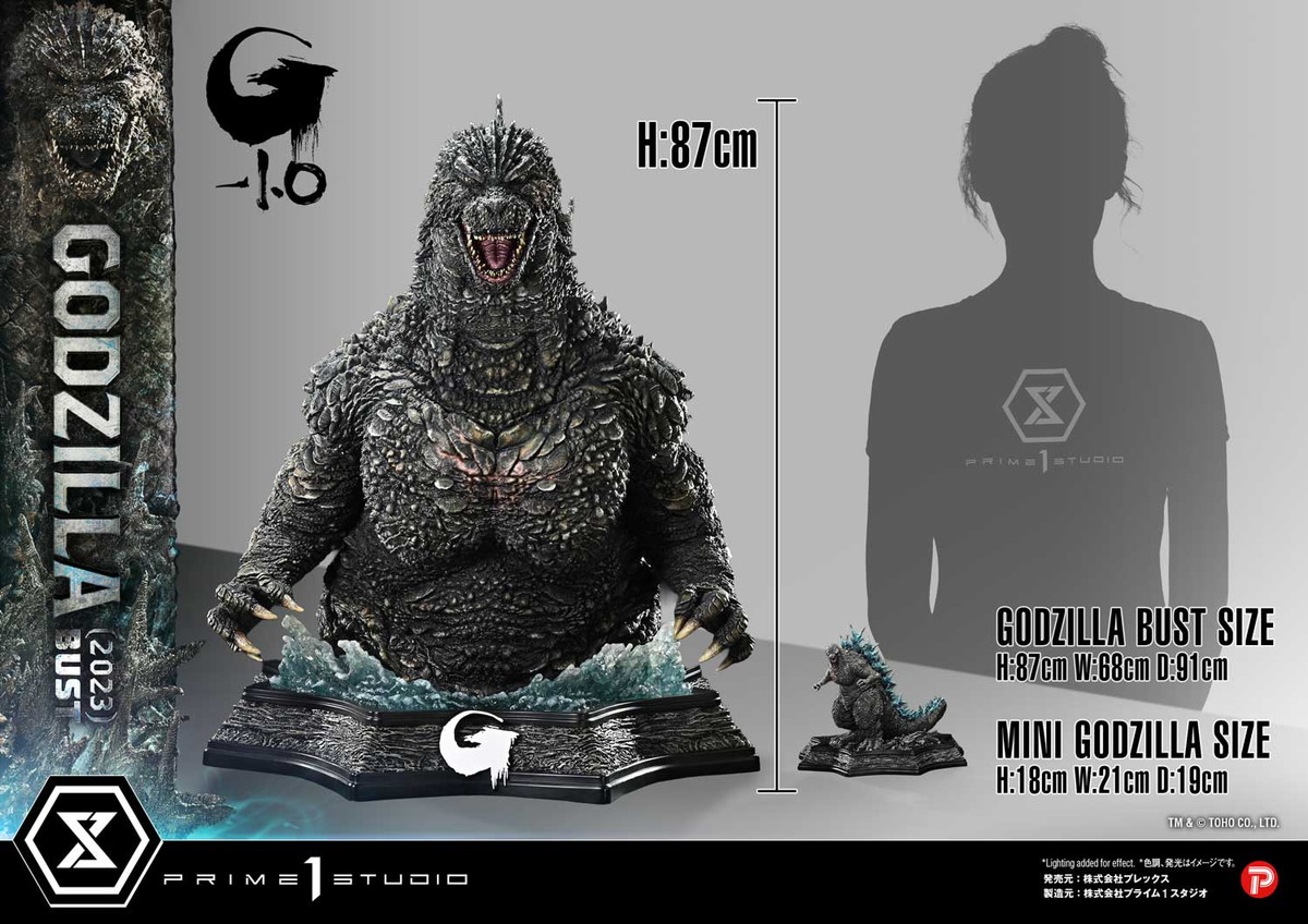 ゴジラ-1.0「ゴジラ（2023）ライフサイズバスト」のフィギュア画像