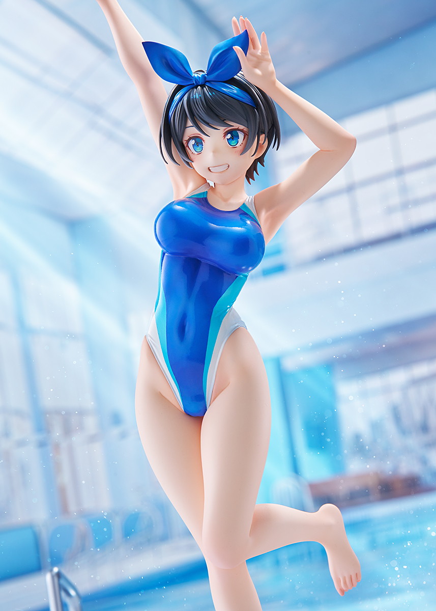 彼女、お借りします「スイムスーツシルエット 更科瑠夏 競泳水着Ver.」のフィギュア画像