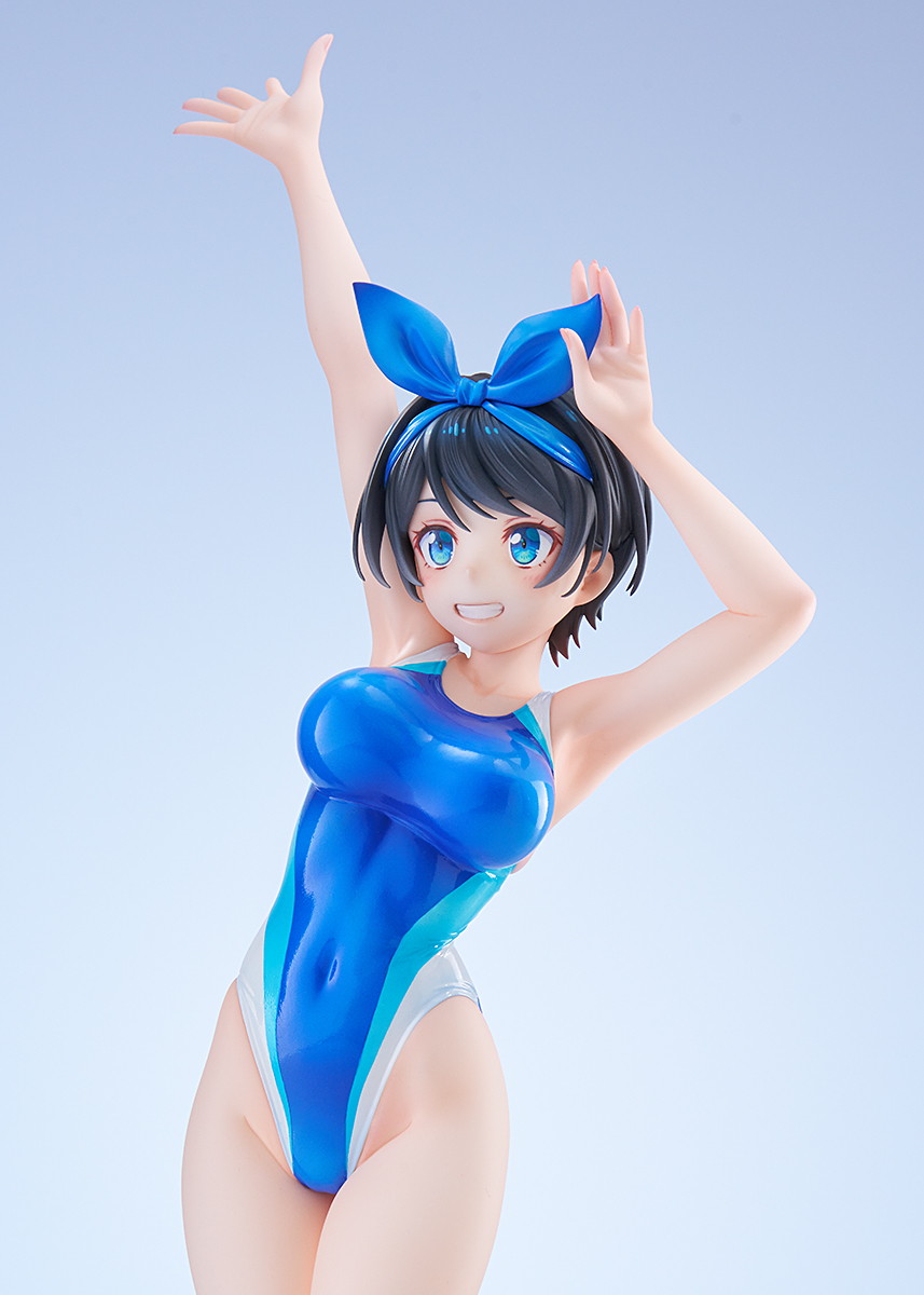 彼女、お借りします「スイムスーツシルエット 更科瑠夏 競泳水着Ver.」のフィギュア画像