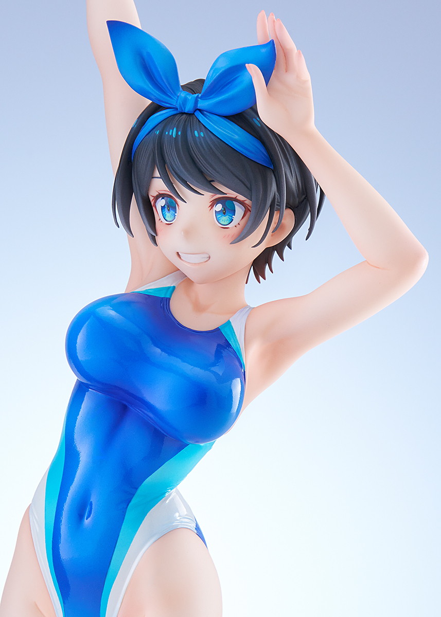 彼女、お借りします「スイムスーツシルエット 更科瑠夏 競泳水着Ver.」のフィギュア画像