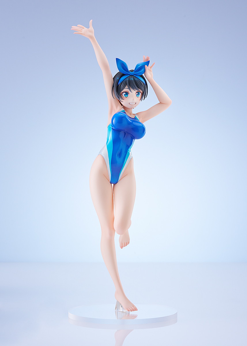 彼女、お借りします「スイムスーツシルエット 更科瑠夏 競泳水着Ver.」のフィギュア画像