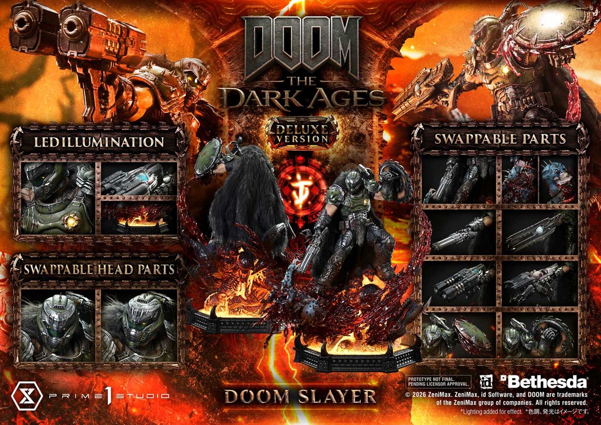 DOOM: The Dark Ages「ドゥームスレイヤー」のフィギュア画像