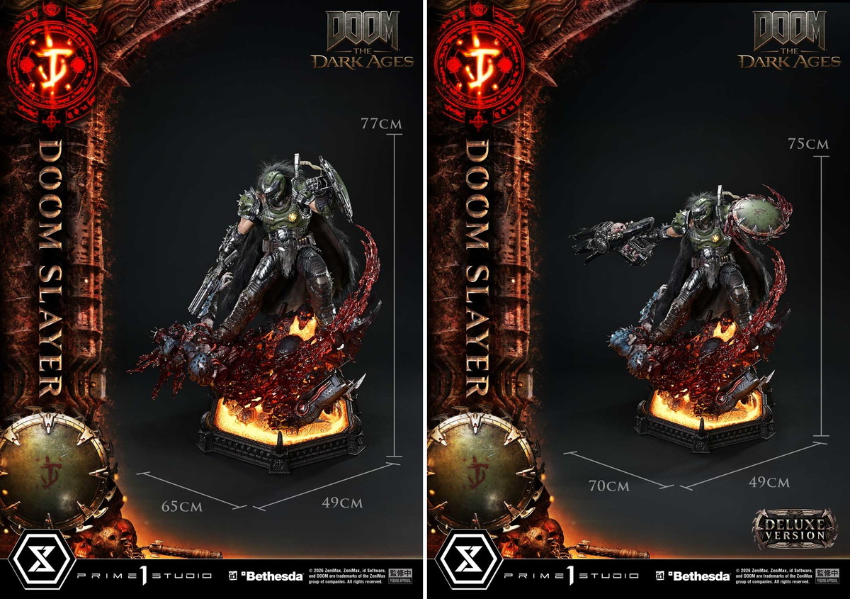 DOOM: The Dark Ages「ドゥームスレイヤー」のフィギュア画像