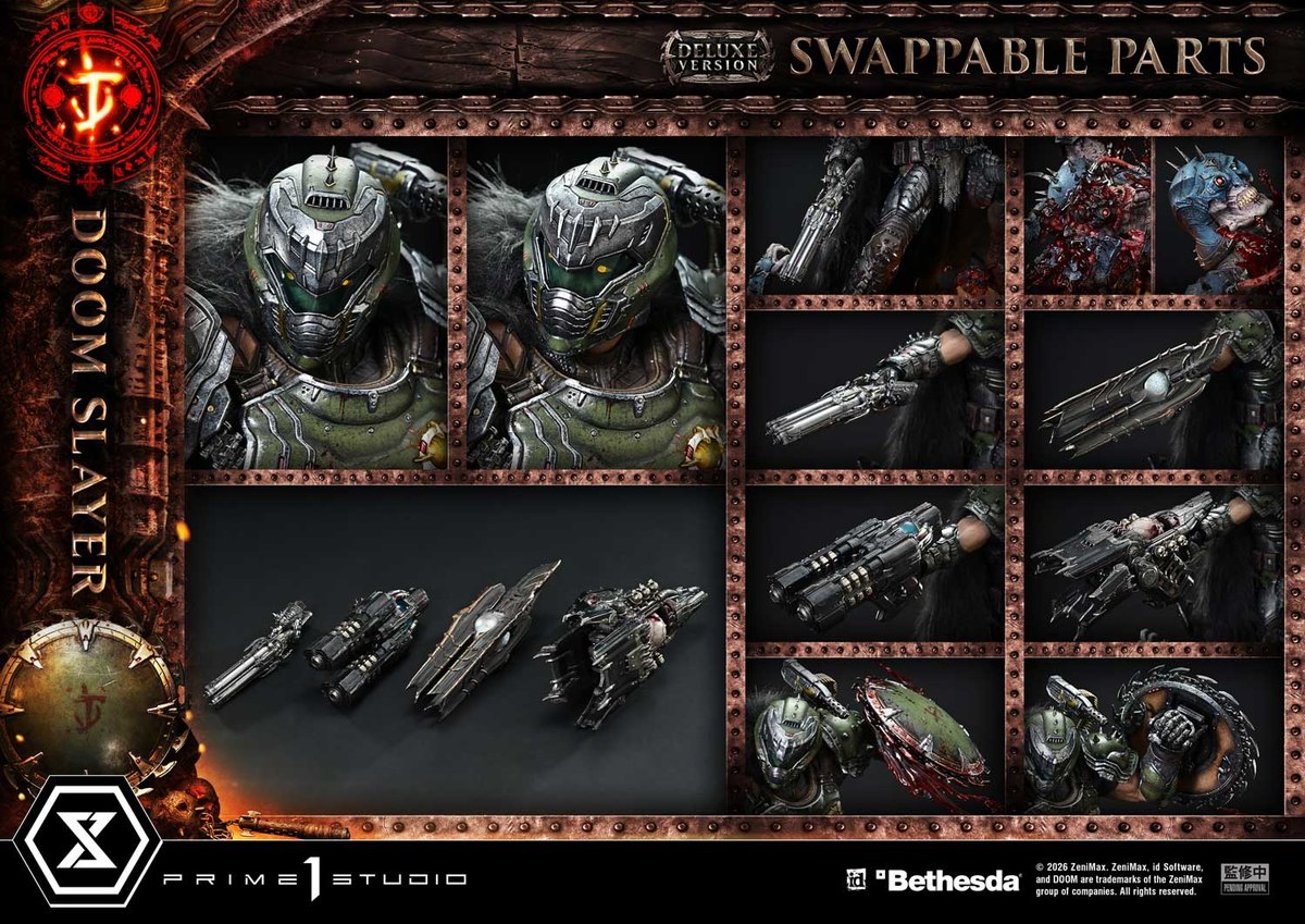 DOOM: The Dark Ages「ドゥームスレイヤー」のフィギュア画像