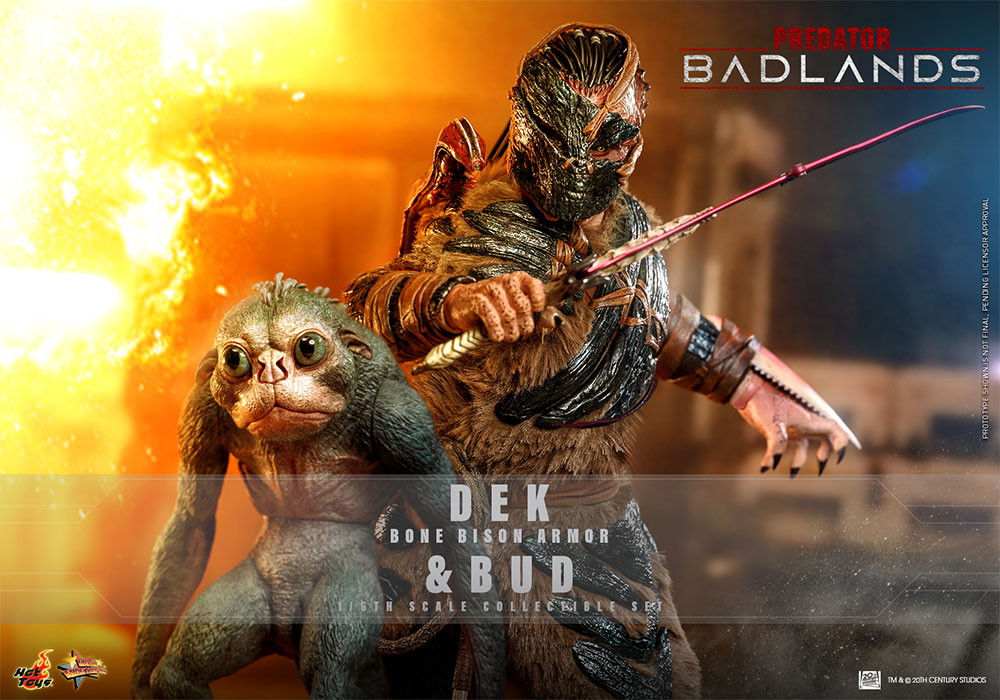 プレデター：バッドランド「デク（ボーン・バイソン・アーマー）＆バド」のフィギュア画像