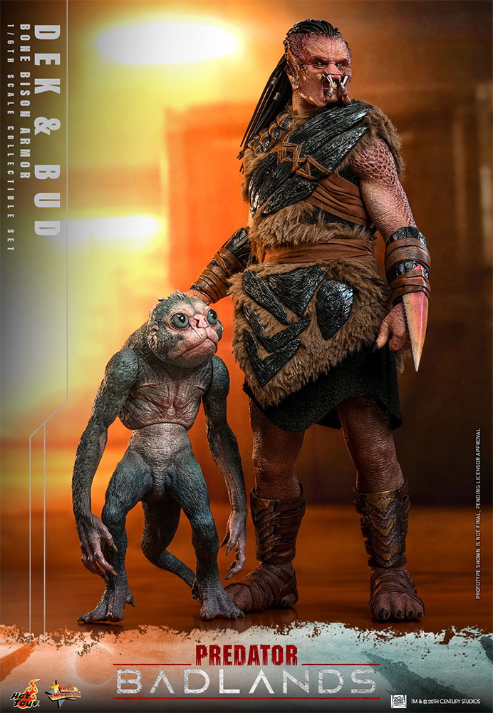 プレデター：バッドランド「デク（ボーン・バイソン・アーマー）＆バド」のフィギュア画像