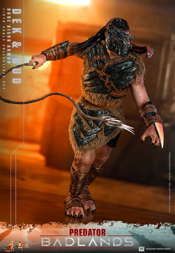 プレデター：バッドランド「デク（ボーン・バイソン・アーマー）＆バド」のフィギュア画像