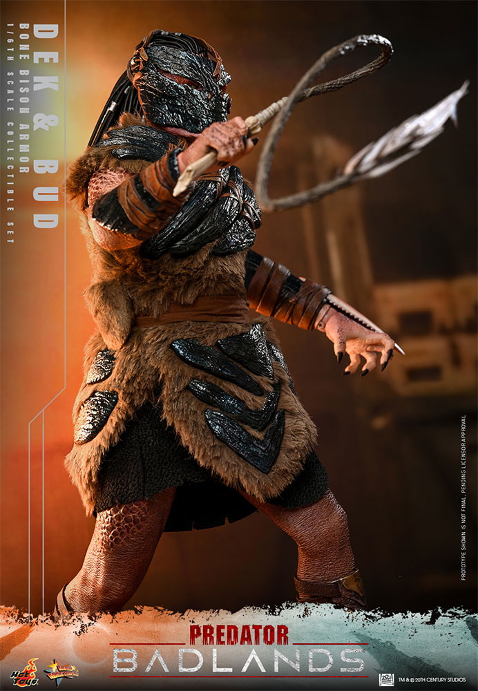 プレデター：バッドランド「デク（ボーン・バイソン・アーマー）＆バド」のフィギュア画像