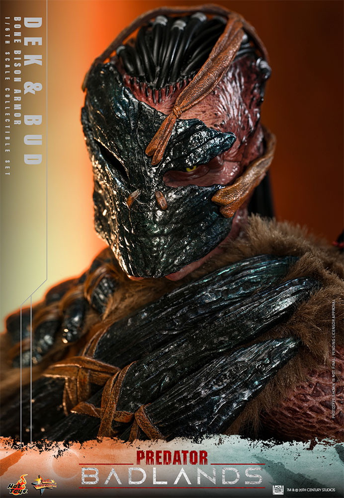 プレデター：バッドランド「デク（ボーン・バイソン・アーマー）＆バド」のフィギュア画像