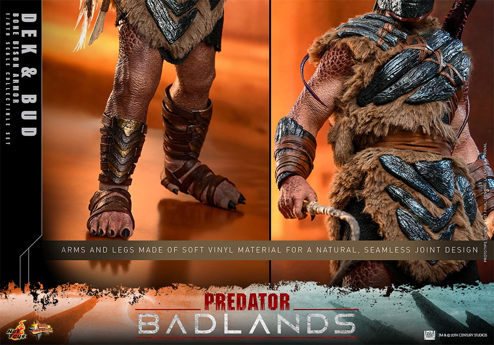 プレデター：バッドランド「デク（ボーン・バイソン・アーマー）＆バド」のフィギュア画像
