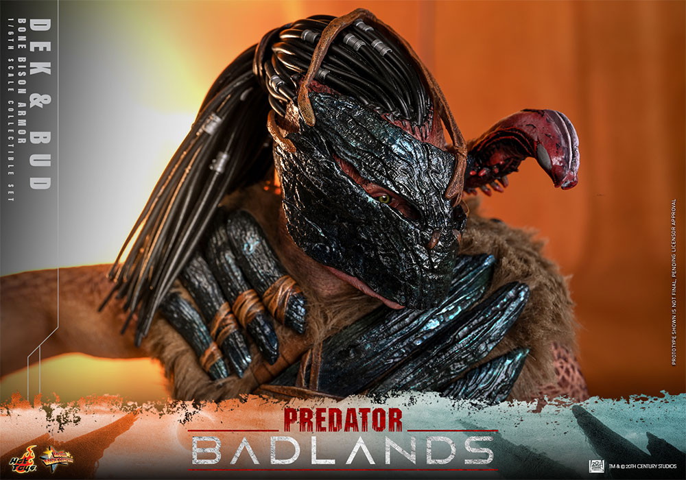 プレデター：バッドランド「デク（ボーン・バイソン・アーマー）＆バド」のフィギュア画像