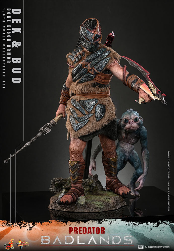 プレデター：バッドランド「デク（ボーン・バイソン・アーマー）＆バド」のフィギュア画像