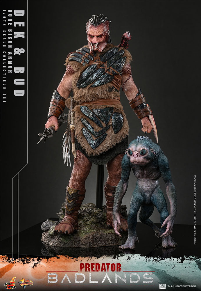 プレデター：バッドランド「デク（ボーン・バイソン・アーマー）＆バド」のフィギュア画像