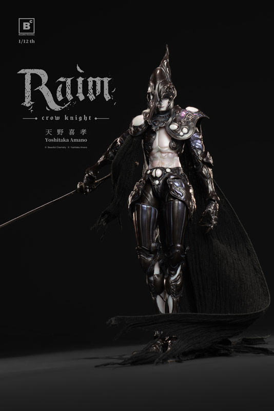 Beautiful Chemistry x 天野喜孝「クロウナイト - 鴉狩 Raim」のフィギュア画像