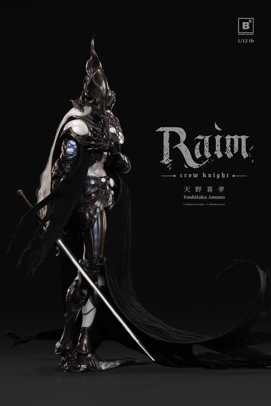 Beautiful Chemistry x 天野喜孝「クロウナイト - 鴉狩 Raim」のフィギュア画像