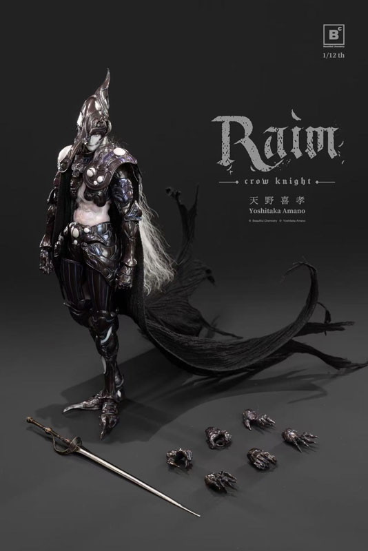 Beautiful Chemistry x 天野喜孝「クロウナイト - 鴉狩 Raim」のフィギュア画像