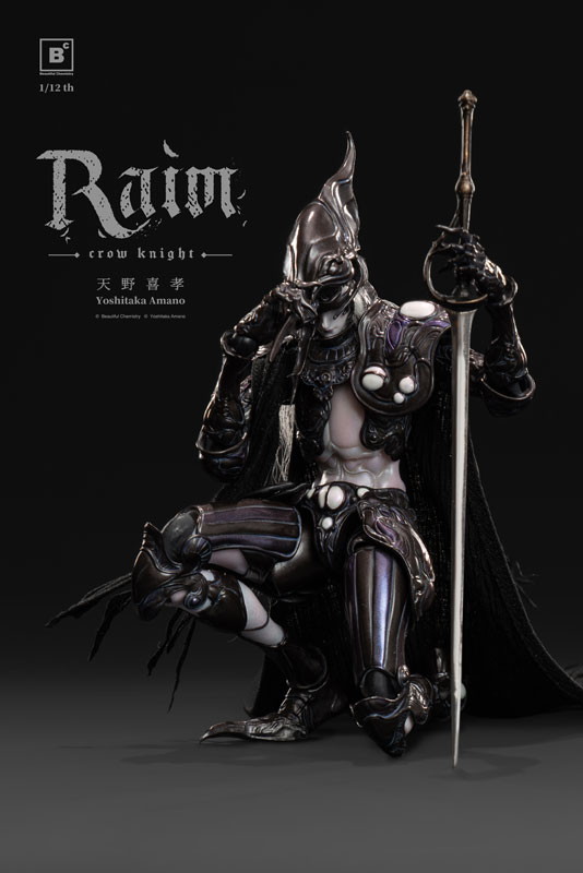 Beautiful Chemistry x 天野喜孝「クロウナイト - 鴉狩 Raim」のフィギュア画像