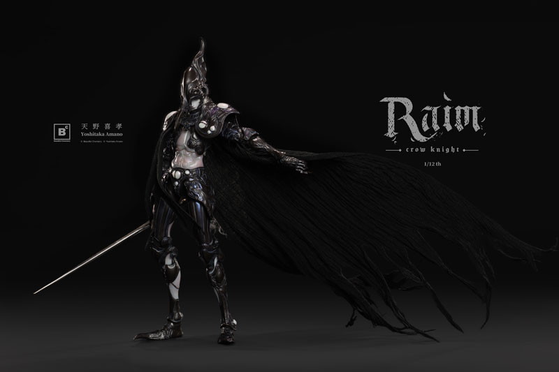 Beautiful Chemistry x 天野喜孝「クロウナイト - 鴉狩 Raim」のフィギュア画像