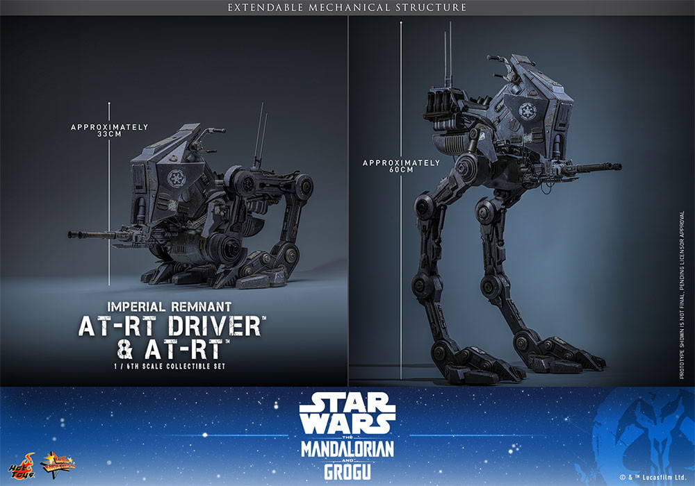 スター・ウォーズ/マンダロリアン・アンド・グローグー「インペリアル・レムナント AT-RTドライバー&AT-RT」のフィギュア画像