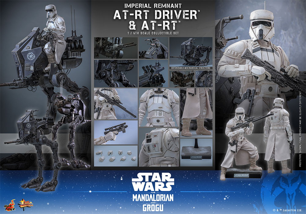 スター・ウォーズ/マンダロリアン・アンド・グローグー「インペリアル・レムナント AT-RTドライバー&AT-RT」のフィギュア画像