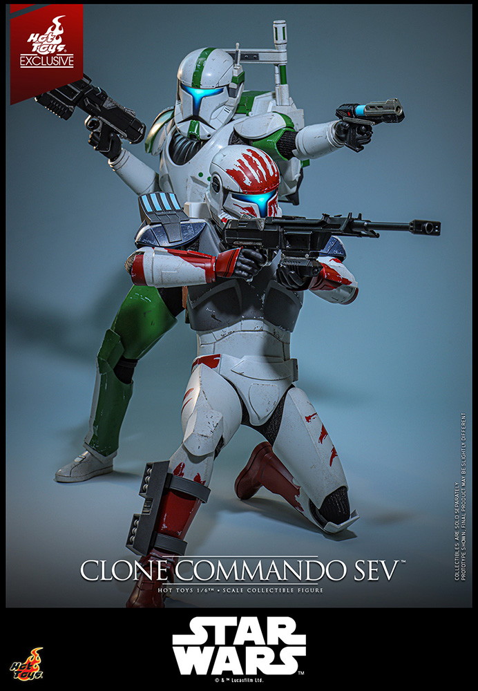 スター・ウォーズ：クローン・ウォーズ「クローン・コマンドー・セヴ」のフィギュア画像