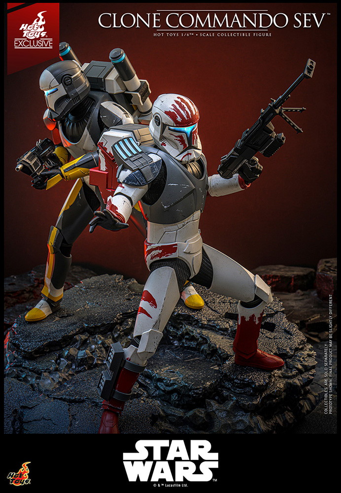 スター・ウォーズ：クローン・ウォーズ「クローン・コマンドー・セヴ」のフィギュア画像
