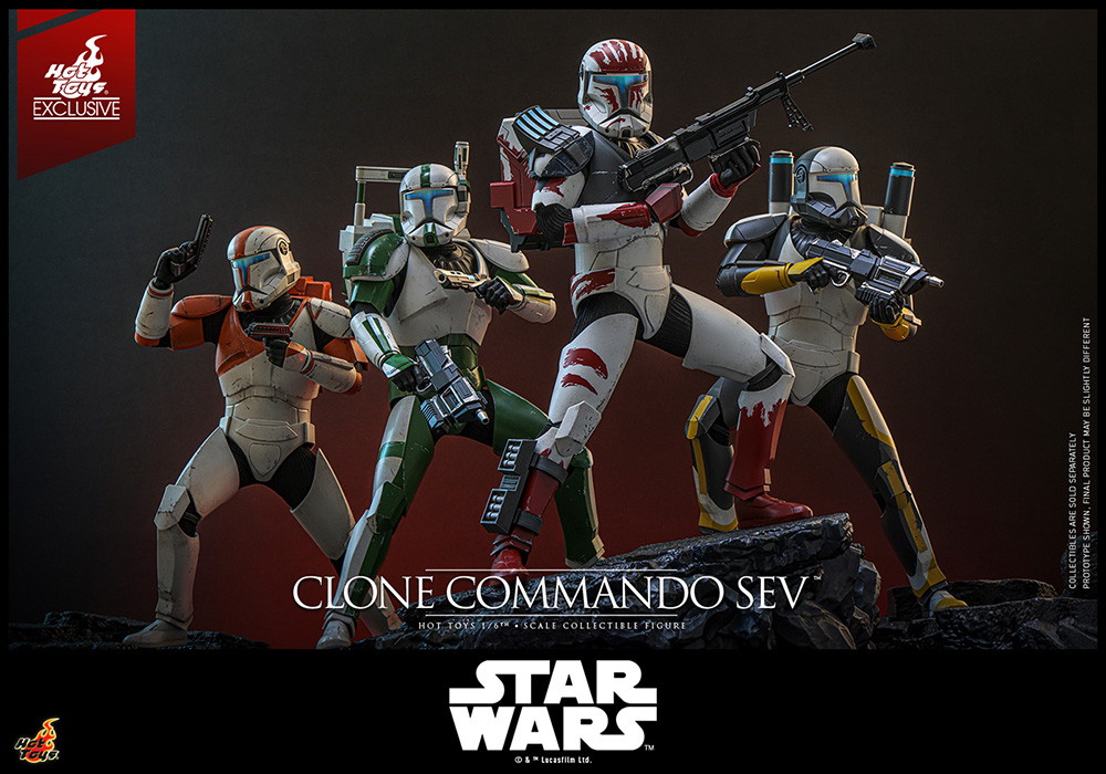 スター・ウォーズ：クローン・ウォーズ「クローン・コマンドー・セヴ」のフィギュア画像