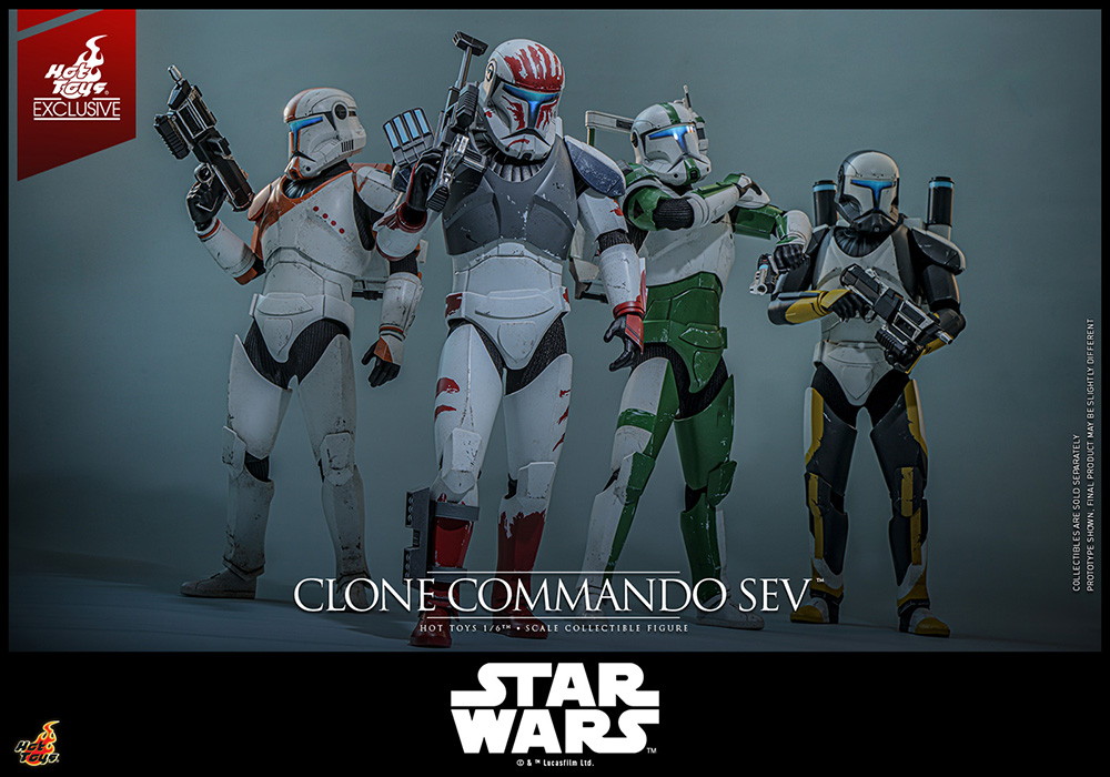 スター・ウォーズ：クローン・ウォーズ「クローン・コマンドー・セヴ」のフィギュア画像
