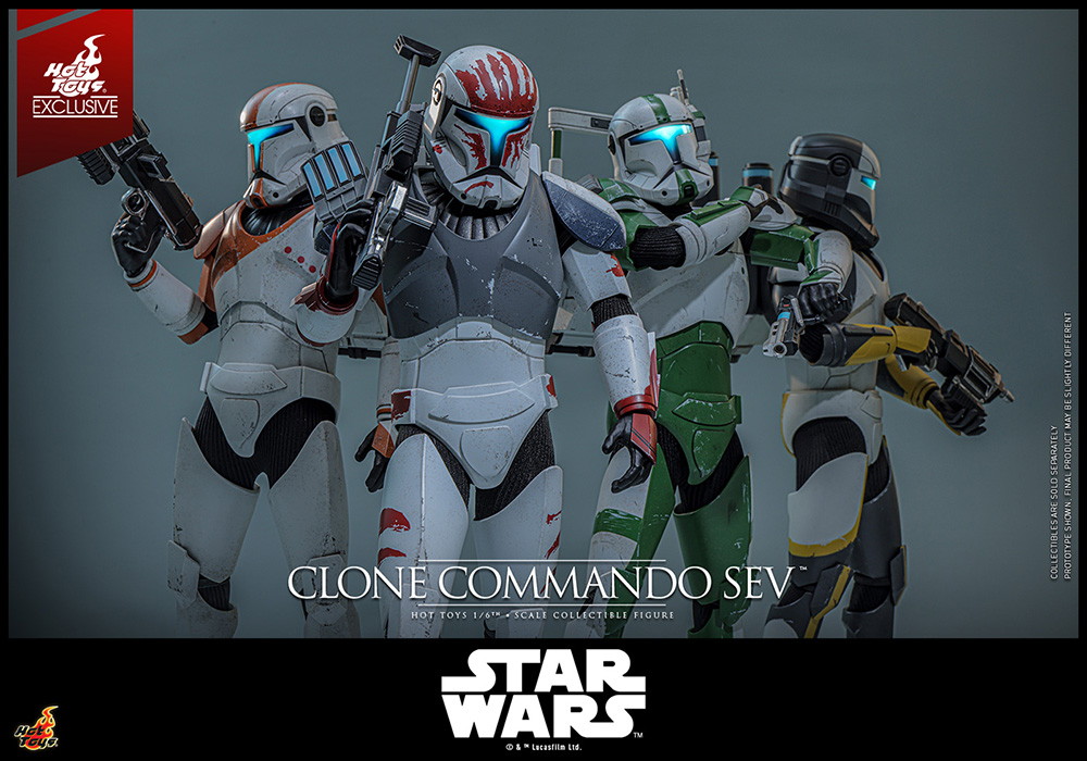 スター・ウォーズ：クローン・ウォーズ「クローン・コマンドー・セヴ」のフィギュア画像
