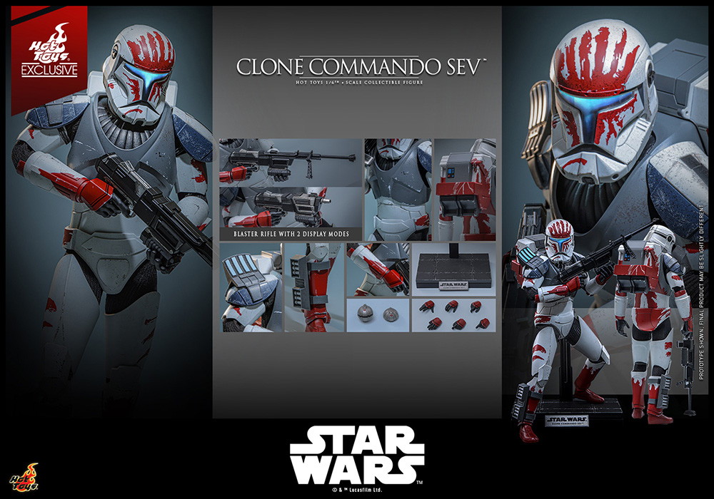 スター・ウォーズ：クローン・ウォーズ「クローン・コマンドー・セヴ」のフィギュア画像