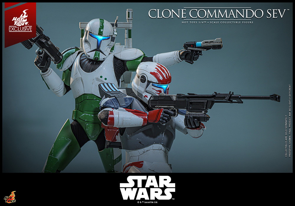 スター・ウォーズ：クローン・ウォーズ「クローン・コマンドー・セヴ」のフィギュア画像
