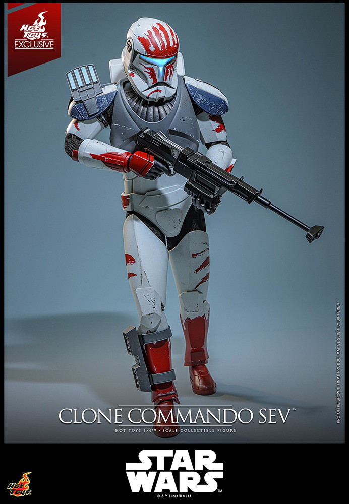 スター・ウォーズ：クローン・ウォーズ「クローン・コマンドー・セヴ」のフィギュア画像