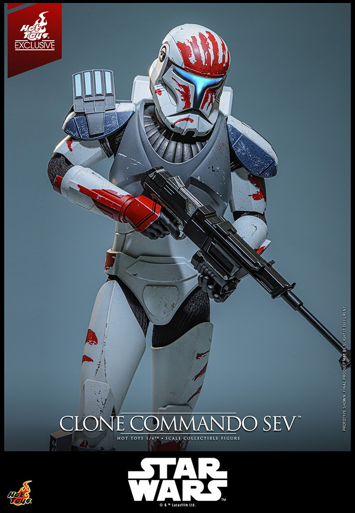 スター・ウォーズ：クローン・ウォーズ「クローン・コマンドー・セヴ」のフィギュア画像