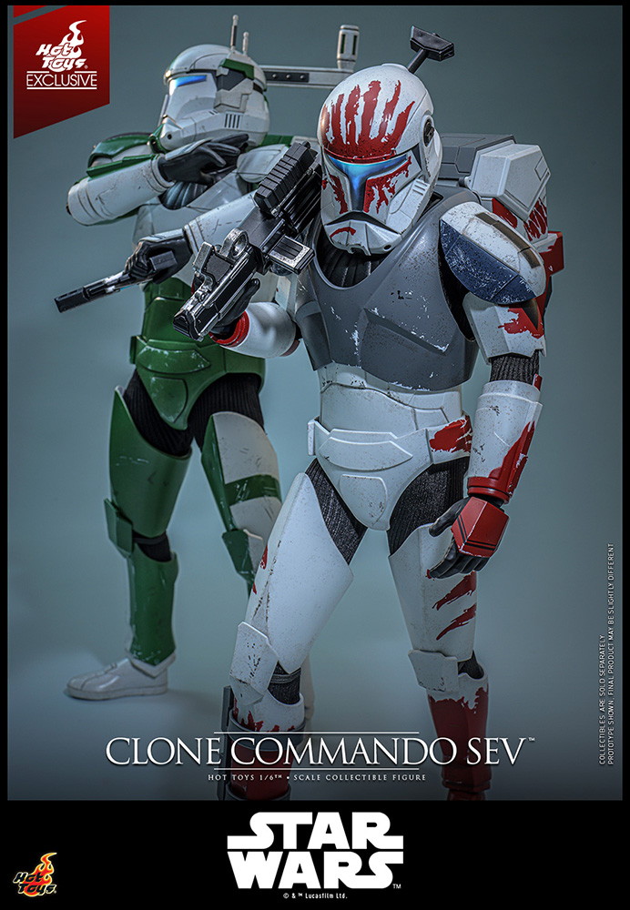 スター・ウォーズ：クローン・ウォーズ「クローン・コマンドー・セヴ」のフィギュア画像