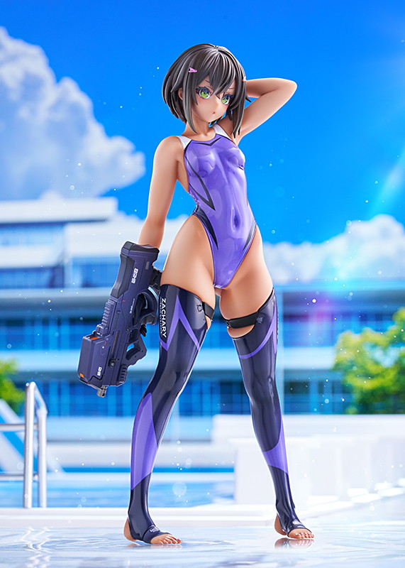 ARMS NOTE「水泳部の部長ちゃん 紫の水着Ver./白の水着Ver.」のフィギュア画像