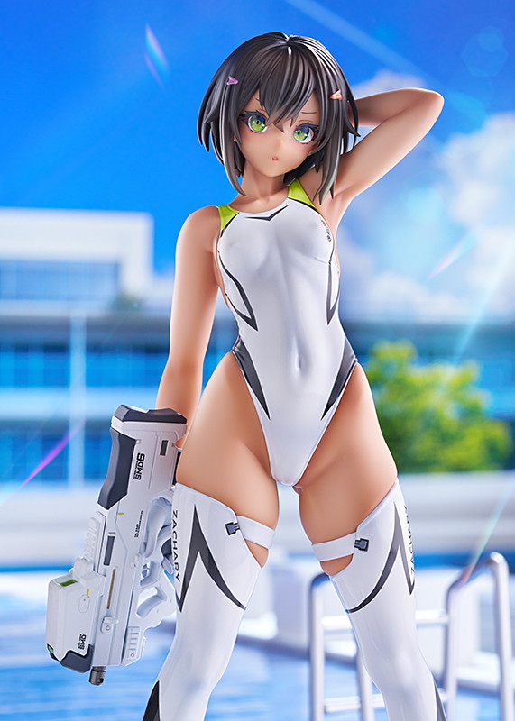 ARMS NOTE「水泳部の部長ちゃん 紫の水着Ver./白の水着Ver.」のフィギュア画像