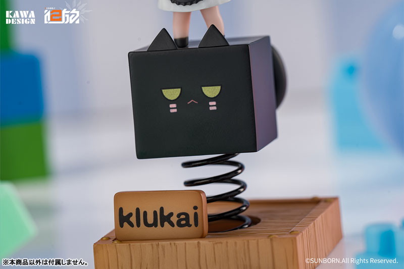 ドールズフロントライン2:エクシリウム「くろねこクルカイ バネフィギュア」のフィギュア画像