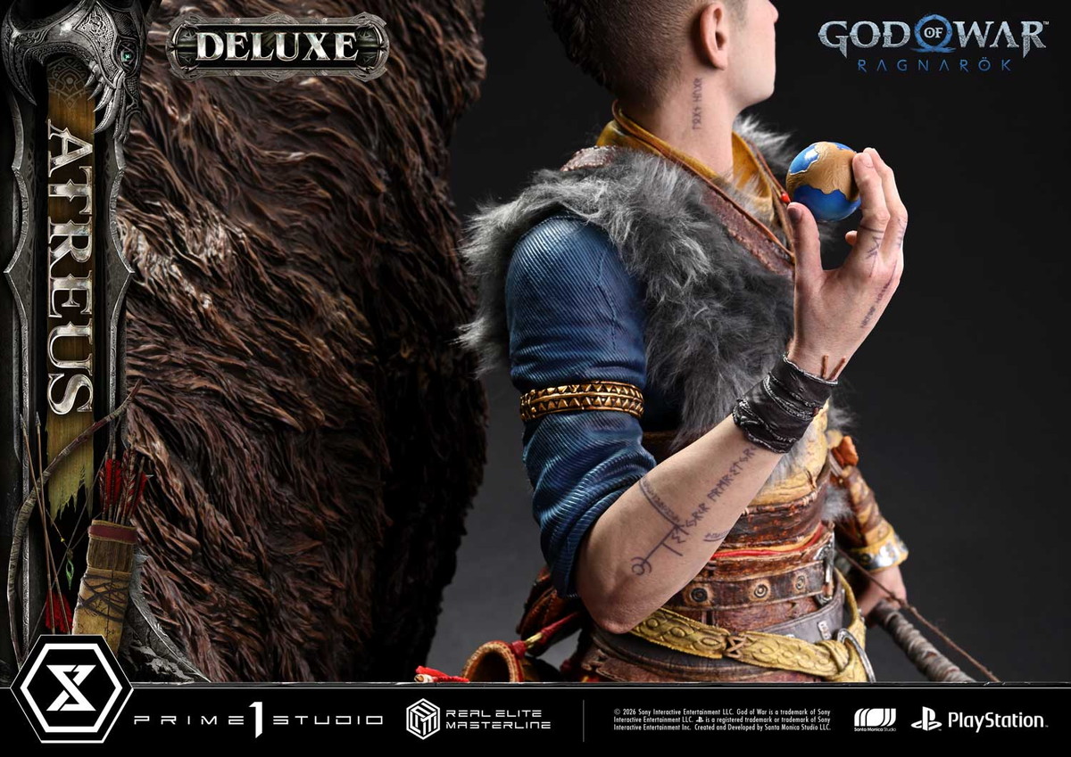 ゴッド・オブ・ウォー ラグナロク「アトレウス DX ボーナス版」のフィギュア画像