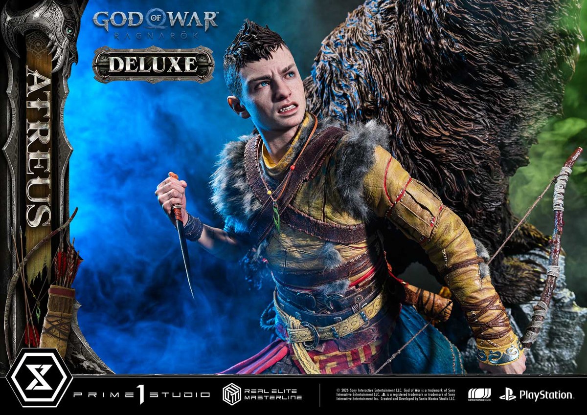 ゴッド・オブ・ウォー ラグナロク「アトレウス DX ボーナス版」のフィギュア画像